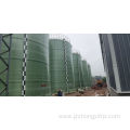 Site made large diameter chemical water tank